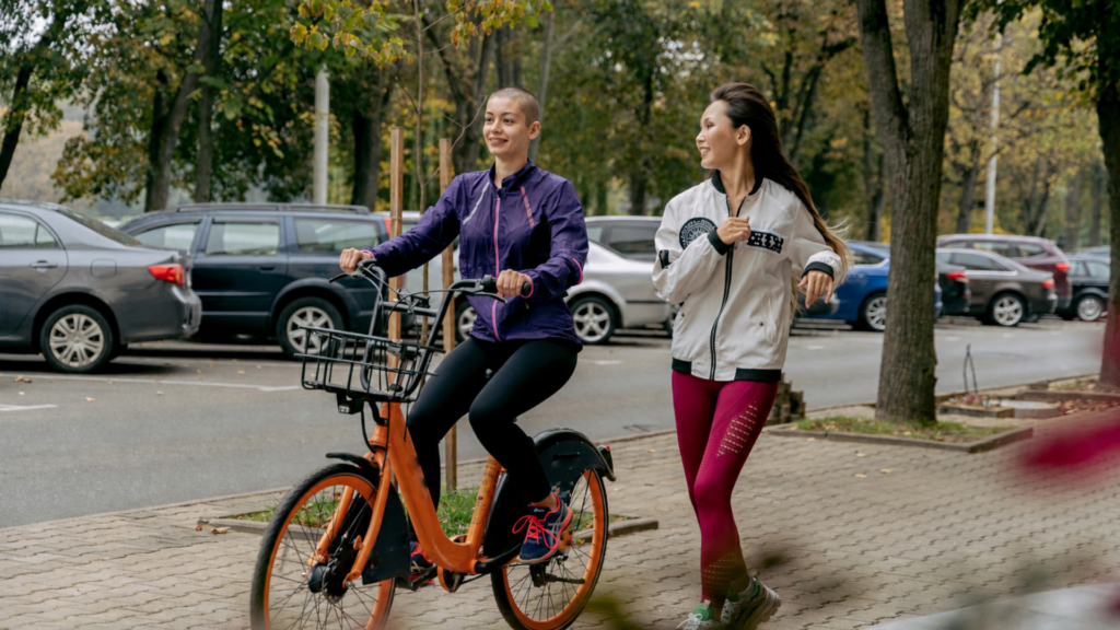 friends on a morning jog